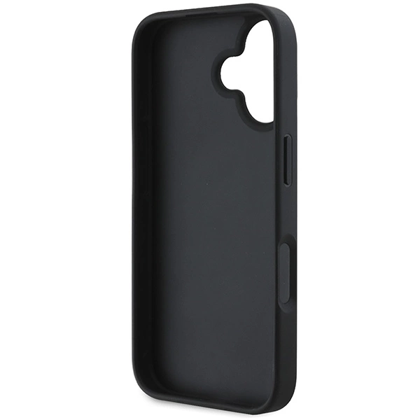DKNY Checkered Pattern & Printed Stripes case for iPhone 16 - blackeng