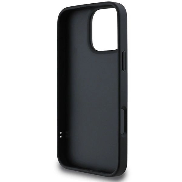 DKNY Quilted Stack Logo iPhone 16 Pro Max Case - Blackeng
