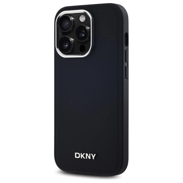 DKNY Plain Logo MagSafe iPhone 14 Pro Case - Blackeng
