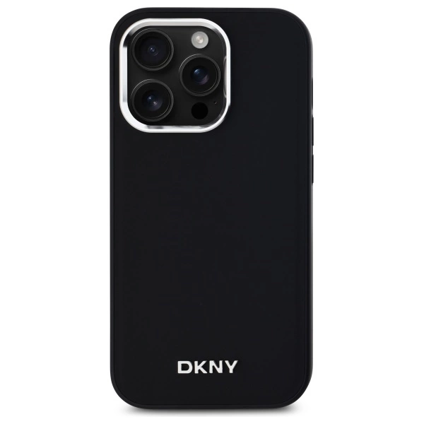 DKNY Plain Logo MagSafe iPhone 14 Pro Case - Blackeng