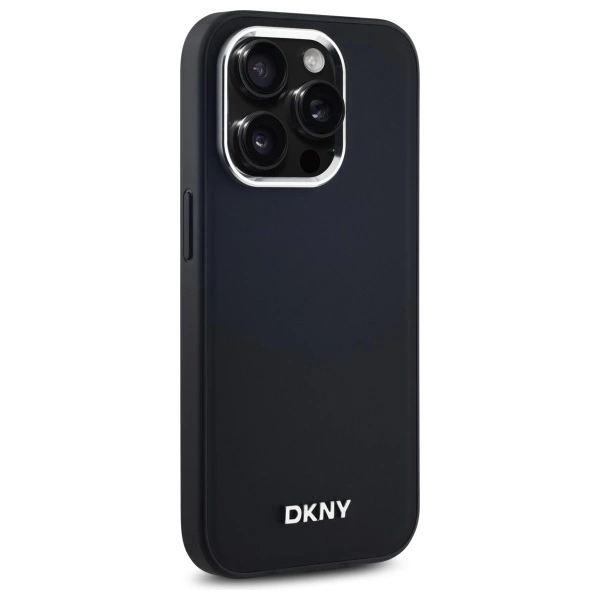 DKNY Plain Logo MagSafe iPhone 14 Pro Case - Blackeng