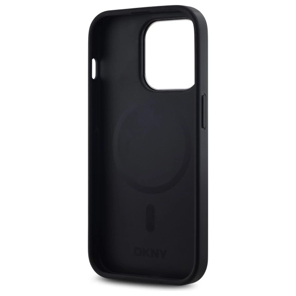 DKNY Plain Logo MagSafe iPhone 14 Pro Case - Blackeng