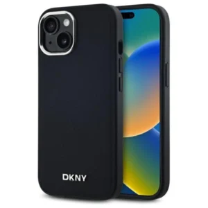 DKNY Plain Logo MagSafe iPhone 14 Case - Blackeng