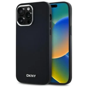 DKNY Plain Logo MagSafe iPhone 14 Pro Max Case - Blackeng