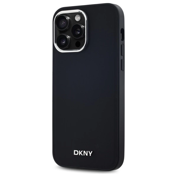 DKNY Plain Logo MagSafe iPhone 14 Pro Max Case - Blackeng