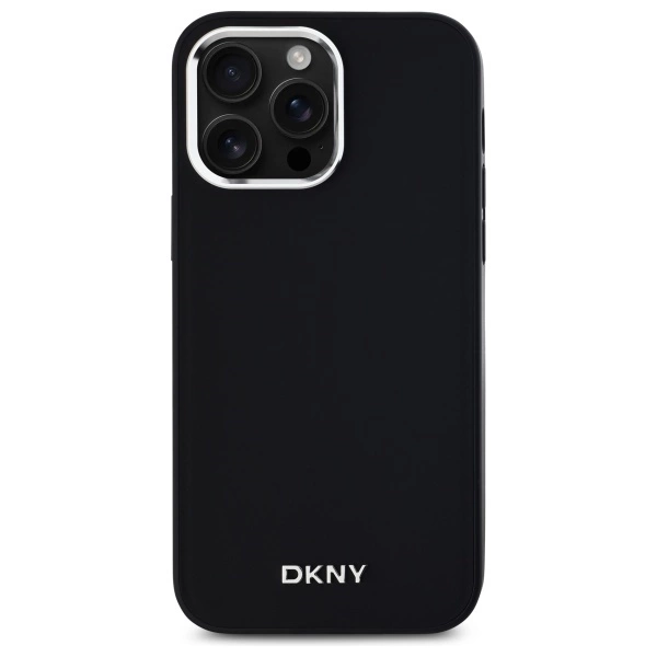 DKNY Plain Logo MagSafe iPhone 14 Pro Max Case - Blackeng