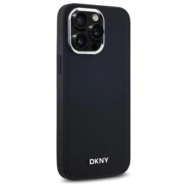 DKNY Plain Logo MagSafe iPhone 14 Pro Max Case - Blackeng