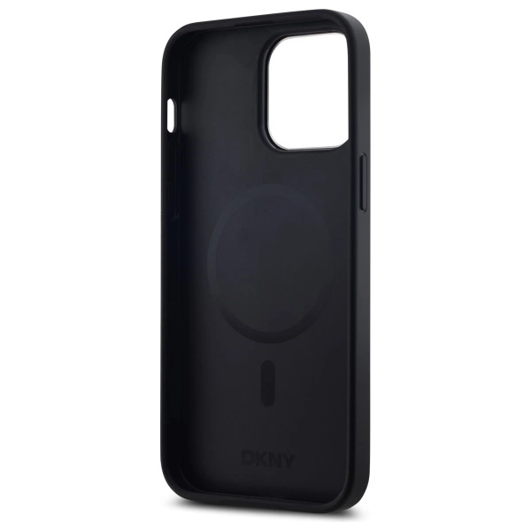 DKNY Plain Logo MagSafe iPhone 14 Pro Max Case - Blackeng