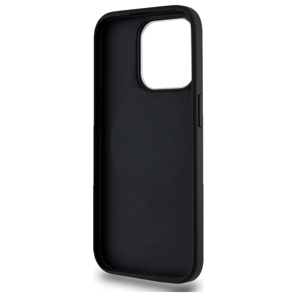 DKNY Plain Logo MagSafe iPhone 15 Pro Case - Blackeng