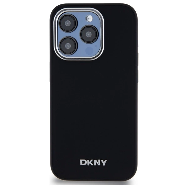 DKNY Plain Logo MagSafe iPhone 15 Pro Max Case - Blackeng