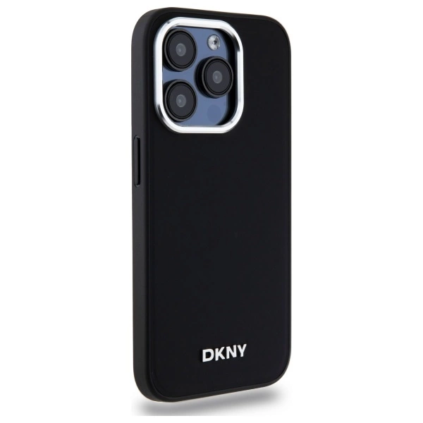DKNY Plain Logo MagSafe iPhone 15 Pro Max Case - Blackeng