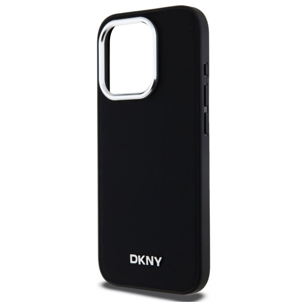 DKNY Plain Logo MagSafe iPhone 15 Pro Max Case - Blackeng