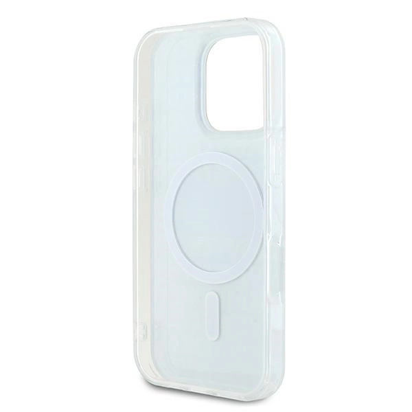 DKNY Repeat Texture Pattern With Stripe case for iPhone 16 Pro Max - blackeng