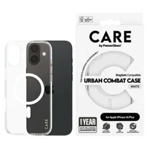 CARE by PanzerGlass Flagship Case iPhone 16 Plus 6.7" white/white MagSafe 1339eng