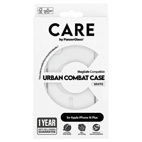 CARE by PanzerGlass Flagship Case iPhone 16 Plus 6.7" white/white MagSafe 1339eng