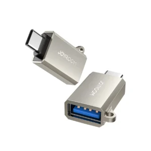 Joyroom S-H151 USB-C (male) / USB-A (female) Adapter with Lanyard Eyelet - Silvereng