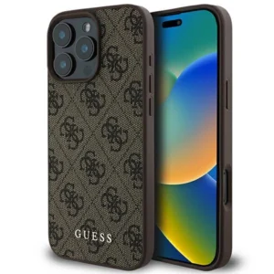 Guess 4G Classic iPhone 16 Pro Max Case - Browneng