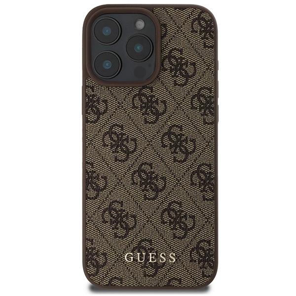 Guess 4G Classic iPhone 16 Pro Max Case - Browneng