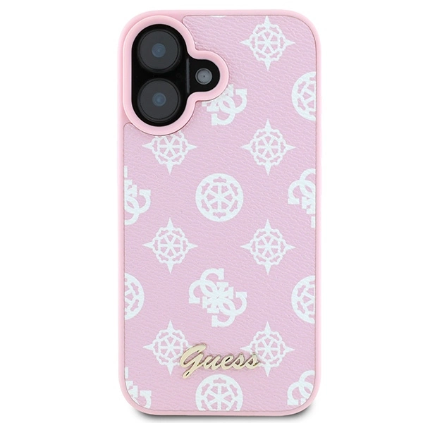 Guess Peony Script Logo MagSafe iPhone 16 Plus Case - Pinkeng