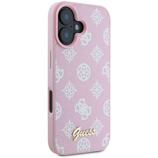 Guess Peony Script Logo MagSafe iPhone 16 Plus Case - Pinkeng