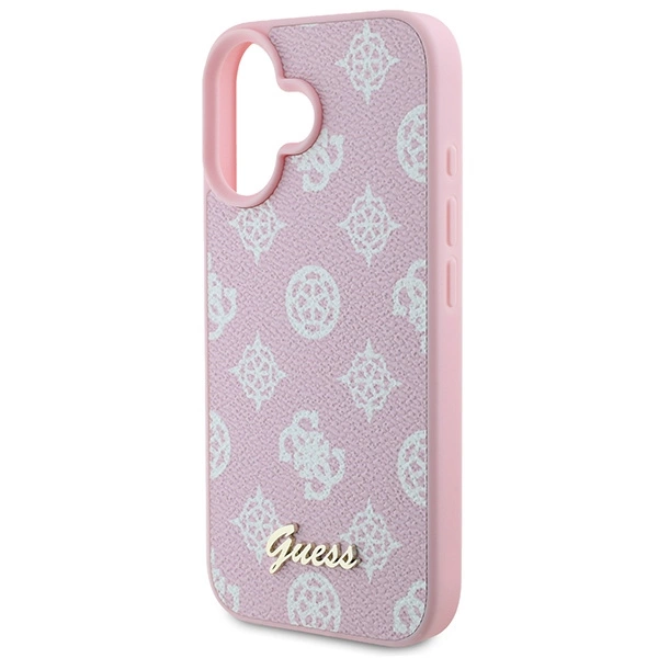 Guess Peony Script Logo MagSafe iPhone 16 Plus Case - Pinkeng