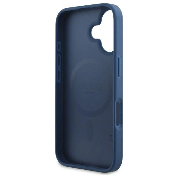 Guess 4G Printed Stripes MagSafe case for iPhone 16 - blueeng