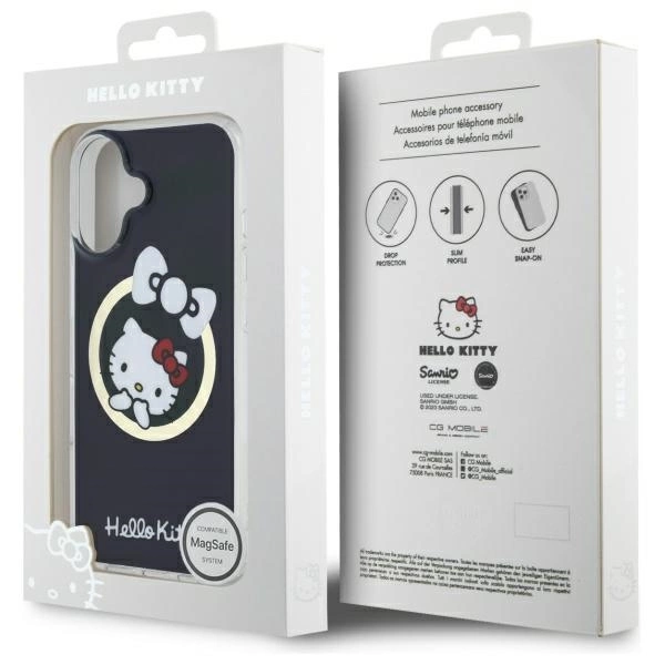 Hello Kitty IML Fun bow Magsafe iPhone 16 Case - Blackeng