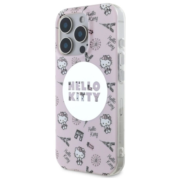 Hello Kitty IML All Over Paris Magsafe Case for iPhone 16 Pro Max - Pinkeng