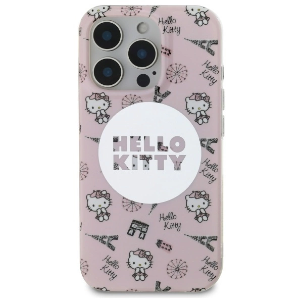 Hello Kitty IML All Over Paris Magsafe Case for iPhone 16 Pro Max - Pinkeng