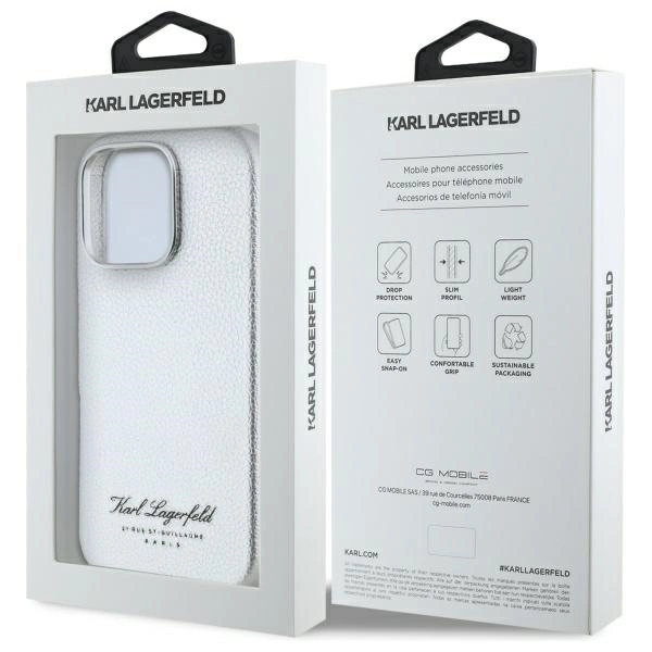Karl Lagerfeld Hotel RSG iPhone 16 Pro Case - Grayeng