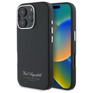 Karl Lagerfeld Hotel RSG iPhone 16 Pro Case - Blackeng