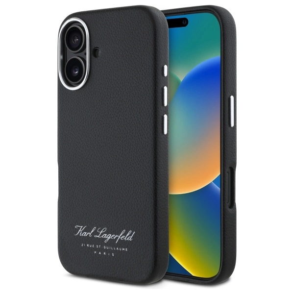 Karl Lagerfeld Hotel RSG iPhone 16 Pro Case - Blackeng
