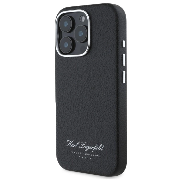 Karl Lagerfeld Hotel RSG Case for iPhone 16 Pro Max - Blackeng