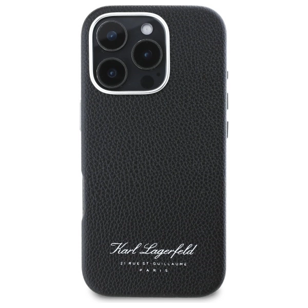 Karl Lagerfeld Hotel RSG Case for iPhone 16 Pro Max - Blackeng