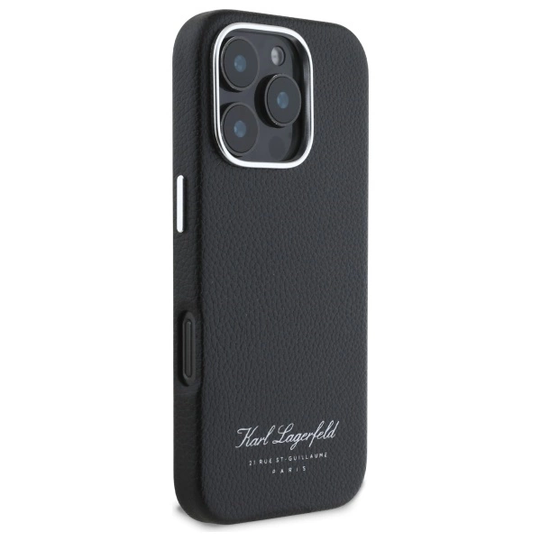 Karl Lagerfeld Hotel RSG Case for iPhone 16 Pro Max - Blackeng