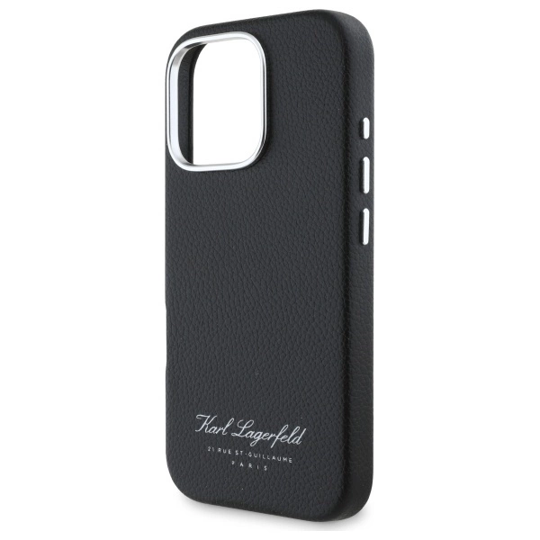 Karl Lagerfeld Hotel RSG Case for iPhone 16 Pro Max - Blackeng