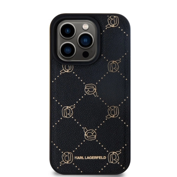 Karl Lagerfeld Magsafe Karl Head Case for iPhone 15 Pro Max - Blackeng