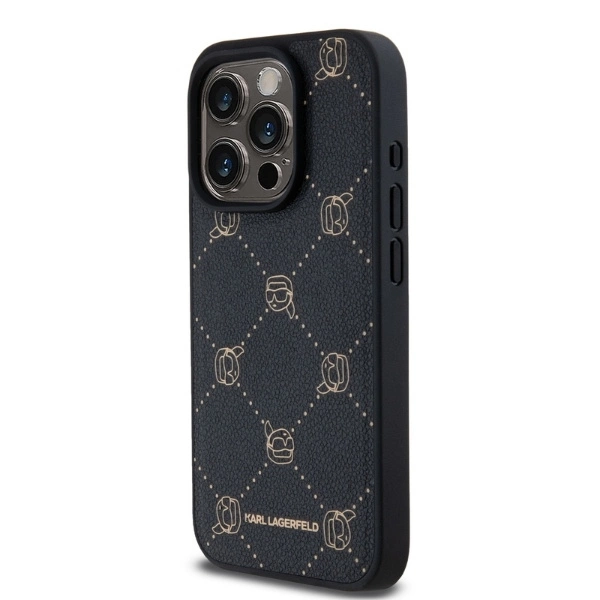 Karl Lagerfeld Magsafe Karl Head Case for iPhone 15 Pro Max - Blackeng