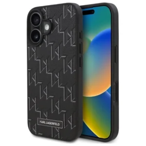 Karl Lagerfeld Hot Stamp Magsafe iPhone 16 Plus Case - Blackeng