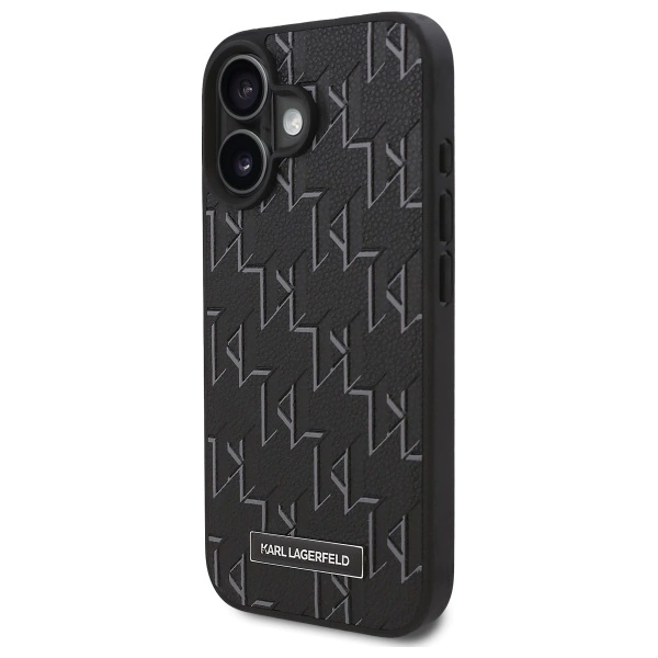 Karl Lagerfeld Hot Stamp Magsafe iPhone 16 Plus Case - Blackeng