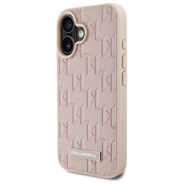 Karl Lagerfeld Hot Stamp Magsafe iPhone 16 Case - Pinkeng
