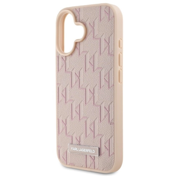 Karl Lagerfeld Hot Stamp Magsafe iPhone 16 Case - Pinkeng