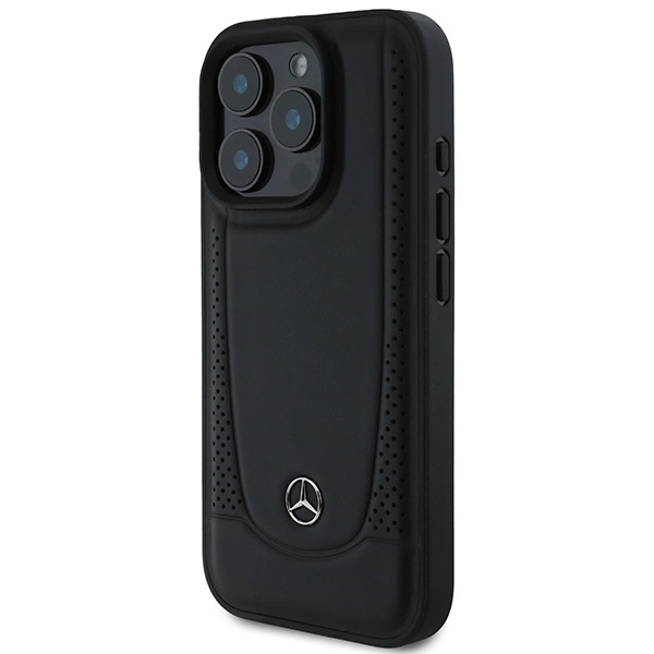 Mercedes Leather Urban iPhone 16 Pro Case - Blackeng