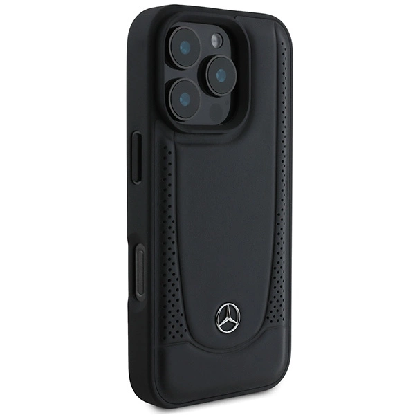 Mercedes Leather Urban iPhone 16 Pro Case - Blackeng