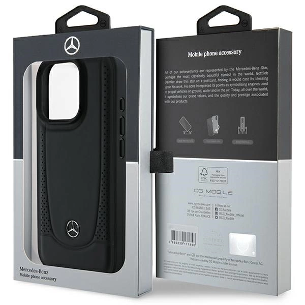 Mercedes Leather Urban iPhone 16 Pro Case - Blackeng