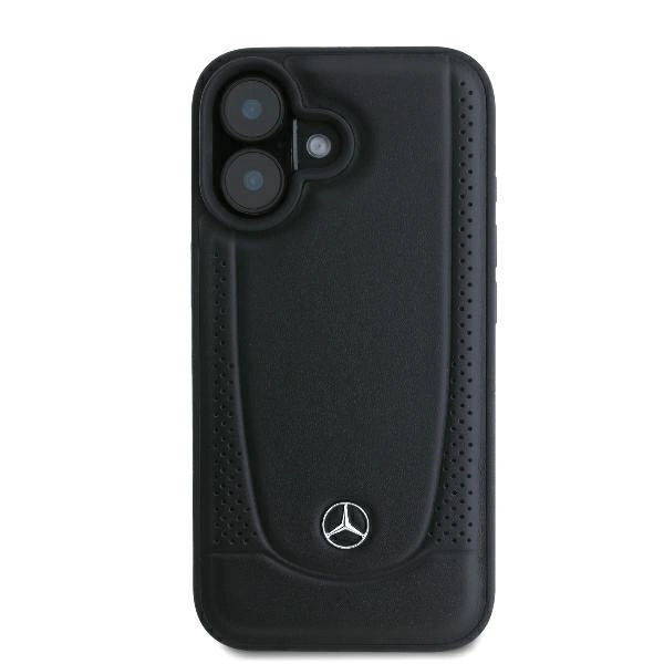 Mercedes Leather Urban iPhone 16 Case - Blackeng