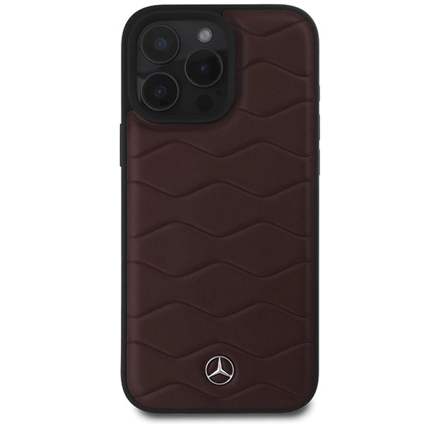 Mercedes MB Waves Leather Case for iPhone 16 Pro Max - Redeng