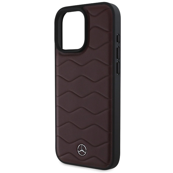 Mercedes MB Waves Leather Case for iPhone 16 Pro Max - Redeng