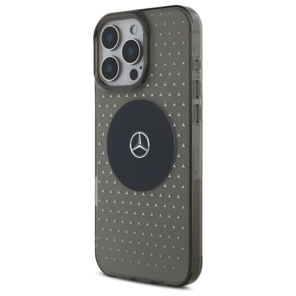 Mercedes MB Case Star Pattern for iPhone 16 Pro - Blackeng