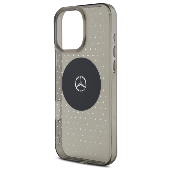 Mercedes MB Case Star Pattern for iPhone 16 Pro - Blackeng